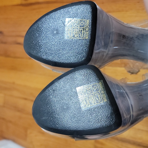 Lap Dance Club Clear Platform High Heels Stiletto Sandals sz 9 - Picture 5 of 8